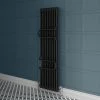 Keswick 1800 x 470 Cast Iron Style Traditional 2 Column Anthracite Radiator with Twin Towel Rails -Radiators Shop KES1846ANTR prod