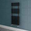 Keswick 500 x 1140 Cast Iron Style Traditional 2 Column Anthracite Towel Rail -Radiators Shop KESANT115 np a