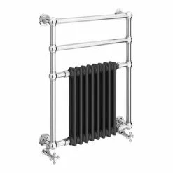 Keswick Anthracite Traditional Wall Hung Towel Rail Radiator (825 x 673mm) -Radiators Shop KESTR25 d2 460