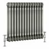 Keswick 600 x 643mm Raw Metal (Lacquered) 3 Column Radiator