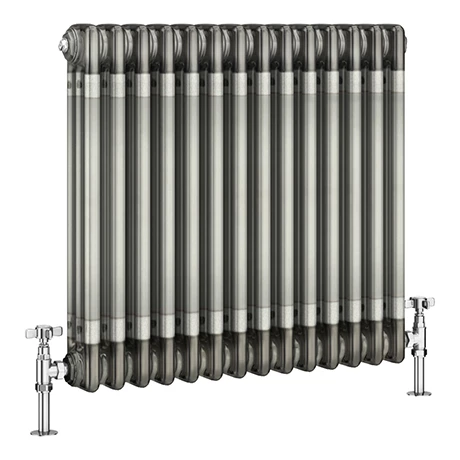 Keswick 600 x 643mm Raw Metal (Lacquered) 3 Column Radiator 3 Keswick 600 x 643mm Raw Metal (Lacquered) 3 Column Radiator