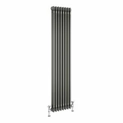 Keswick 1800 x 376mm Raw Metal (Lacquered) 3 Column Radiator