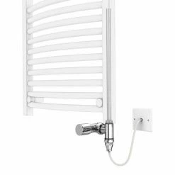 Cube 500 x 1420mm Heated Towel Rail (incl. Valves + Electric Heating Kit) 8 Cube 500 x 1420mm Heated Towel Rail (incl. Valves + Electric Heating Kit) -Radiators Shop KUB516C EHK d1 460