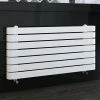 Milan Curved White 1000 x 500 Horizontal Designer Flat Panel Heated Towel Rail -Radiators Shop MCTR5105W3 p