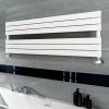Milan Horizontal Heated Towel Rail - White (534 x 1200mm) -Radiators Shop MILWHT512 p