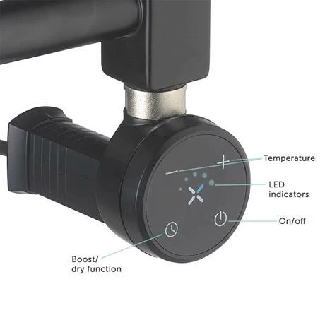 Crosswater MPRO 480 x 1380mm Electric Only Towel Rail - Matt White - MP48X1380MWELEC 4 Crosswater MPRO 480 x 1380mm Electric Only Towel Rail - Matt White - MP48X1380MWELEC - Image 2