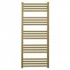 Crosswater MPRO 480 x 1140mm Heated Towel Rail - Brushed Brass Effect - MP48X1140F -Radiators Shop MP48X1140F P