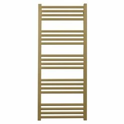 Crosswater MPRO 480 x 1140mm Heated Towel Rail - Brushed Brass Effect - MP48X1140F
