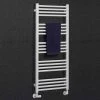 Crosswater MPRO 480 x 1140mm Heated Towel Rail - Matt White - MP48X1140MW -Radiators Shop MP48X1140MW P