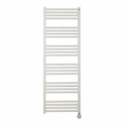 Crosswater MPRO 480 x 1380mm Electric Only Towel Rail - Matt White - MP48X1380MWELEC