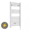 Nuie H720mm x W400mm Chrome Electric Only Ladder Rail - MTY150 -Radiators Shop MTY150 p
