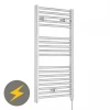 Nuie H920mm x W480mm Chrome Electric Only Ladder Rail - MTY151 -Radiators Shop MTY151 p