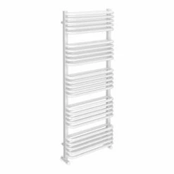 Monza 500 x 1269 White Designer D-Shaped Heated Towel Rail 7 Monza 500 x 1269 White Designer D-Shaped Heated Towel Rail -Radiators Shop MZ1268X5W d2 460