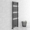 Monza Matt Black 1450 x 500 Round Bar Heated Towel Rail 2 Monza Matt Black 1450 x 500 Round Bar Heated Towel Rail -Radiators Shop MZ15MB lrg 670