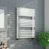 Monza 500 x 736 White Designer D-Shaped Heated Towel Rail -Radiators Shop MZ736X5W p