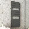 Monza Anthracite Aluminium Heated Towel Rail 1150 x 500mm Flat Panels 2 Monza Anthracite Aluminium Heated Towel Rail 1150 x 500mm Flat Panels -Radiators Shop MZAL5A p