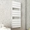 Monza White Aluminium Heated Towel Rail 1150 x 500mm Flat Panels