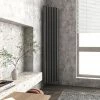 Monza Anthracite Corner Vertical Column Aluminium Radiator 1800 x 315mm -Radiators Shop MZCRA18 p