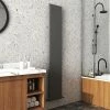 Monza Anthracite Flat Panel Aluminium Radiator 1800 x 300mm