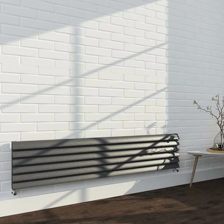 Monza 355 x 1600 Horizontal Anthracite Venetian Style Designer Radiator 4 Monza 355 x 1600 Horizontal Anthracite Venetian Style Designer Radiator - Image 2
