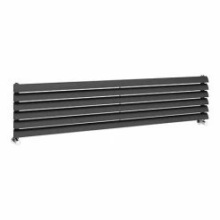Monza 355 x 1600 Horizontal Anthracite Venetian Style Designer Radiator