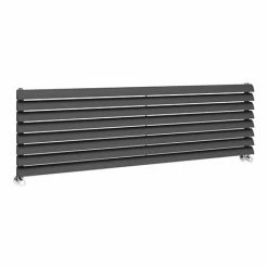 Monza 475 x 1600 Horizontal Anthracite Venetian Style Designer Radiator