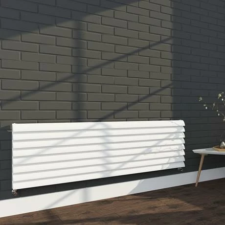 Monza 475 x 1600 Horizontal Venetian Style White Designer Radiator 5 Monza 475 x 1600 Horizontal Venetian Style White Designer Radiator - Image 3