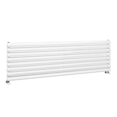 Monza 475 x 1600 Horizontal Venetian Style White Designer Radiator 3 Monza 475 x 1600 Horizontal Venetian Style White Designer Radiator