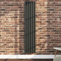 Monza 1600 x 355 Vertical Venetian Style Anthracite Designer Radiator -Radiators Shop MZV16355AN D2 460