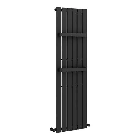 Monza 1600 x 452 Vertical Anthracite Designer Radiator with Twin Towel Rails 4 Monza 1600 x 452 Vertical Anthracite Designer Radiator with Twin Towel Rails - Image 2