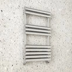 Monza 826 x 500 Polished Stainless Steel Venetian Style Towel Rail