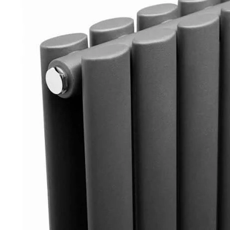 Metro Horizontal Radiator - Anthracite - Double Panel (600mm High) 4 Metro Horizontal Radiator - Anthracite - Double Panel (600mm High) - Image 2