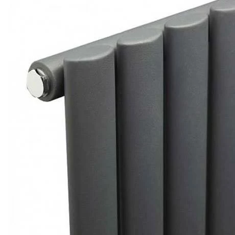 Metro Horizontal Radiator - Anthracite - Single Panel (600mm High) 4 Metro Horizontal Radiator - Anthracite - Single Panel (600mm High) - Image 2