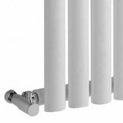 Metro Horizontal Radiator - White - Single Panel (600mm High) -Radiators Shop Metro Horizontal Radiator White single Panel d1 460