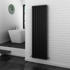 Metro Vertical Radiator - Anthracite - Double Panel (1800mm High) -Radiators Shop Metro Vertical Radiator Anthracite Double Panel 1800mm High d2 460
