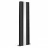 Metro Vertical Radiator with Mirror - Anthracite - Double Panel (H1800 x W500mm) -Radiators Shop Metro Vertical Radiator with Mirror Anthracite Double Panel H1800 x W499mm p