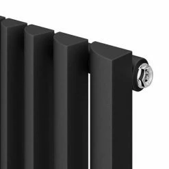Monza 1600 x 475 Vertical Venetian Style Anthracite Designer Radiator -Radiators Shop Monza Venetian Anthracite Vertical 460