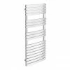 Murano Curved Heated Towel Rail H1200mm x W490mm Chrome