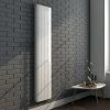 Nova White Vertical Double Panel Aluminium Radiator 1800 x 372mm (4 Section)