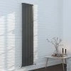 Nova Anthracite Vertical Single Panel Aluminium Radiator 1800 x 375mm (4 Section)
