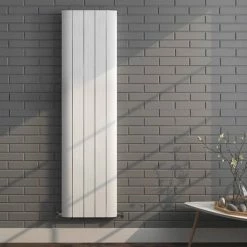 Nova White Vertical Double Panel Aluminium Radiator 1800 x 466mm (5 Section) -Radiators Shop NVAL35DW d2 460