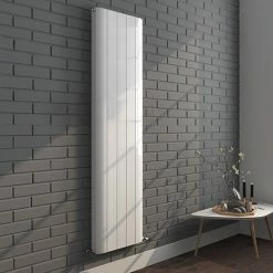 Nova White Vertical Double Panel Aluminium Radiator 1800 x 466mm (5 Section)