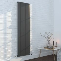 Nova Anthracite Vertical Single Panel Aluminium Radiator 1800 x 470mm (5 Section)