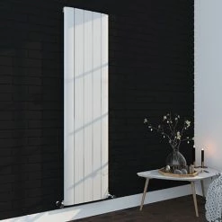 Nova White Vertical Single Panel Aluminium Radiator 1800 x 470mm (5 Section)