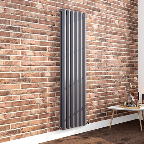 Milan 1800 x 452 Vertical Anthracite Double Panel Radiator 3 Milan 1800 x 452 Vertical Anthracite Double Panel Radiator
