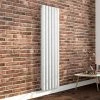 Milan 1800 x 452 Vertical White Double Panel Radiator