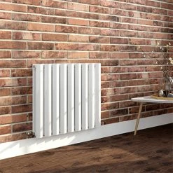 Milan 600 x 680 Horizontal White Double Panel Radiator
