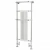 Old London - Chrome & White Tilbury Radiator - 1500 x 575mm - LDR008 -Radiators Shop Old London Chrome White Tilbury Radiator 1500 x 575 LDR008 p