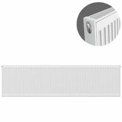 Type 21 H400 x W1800mm Double Panel Single Convector Radiator - P418K
