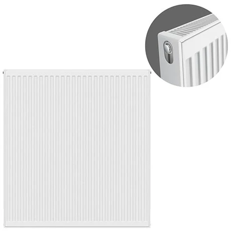 Type 21 H900 x W900mm Double Panel Single Convector Radiator - P909K 3 Type 21 H900 x W900mm Double Panel Single Convector Radiator - P909K